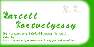 marcell kortvelyessy business card