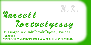 marcell kortvelyessy business card